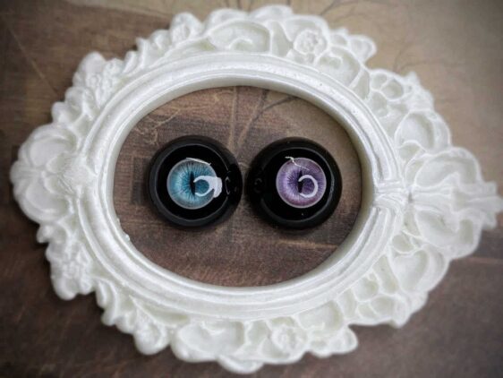 Black Sclera Cat Pupil Eyes | Horror Style BJD Resin Eyes | 8–24mm for 1/3 1/4 1/6 Dolls - Image 2