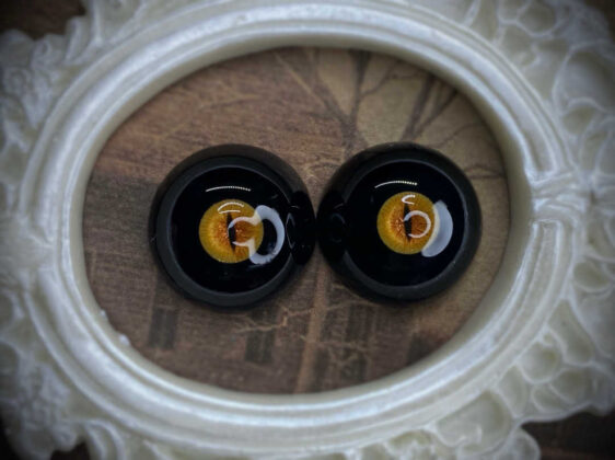 Black Sclera Cat Iris BJD Eyes – Handmade Realistic Eyes for 1/3 1/4 1/6 Dolls - Image 4