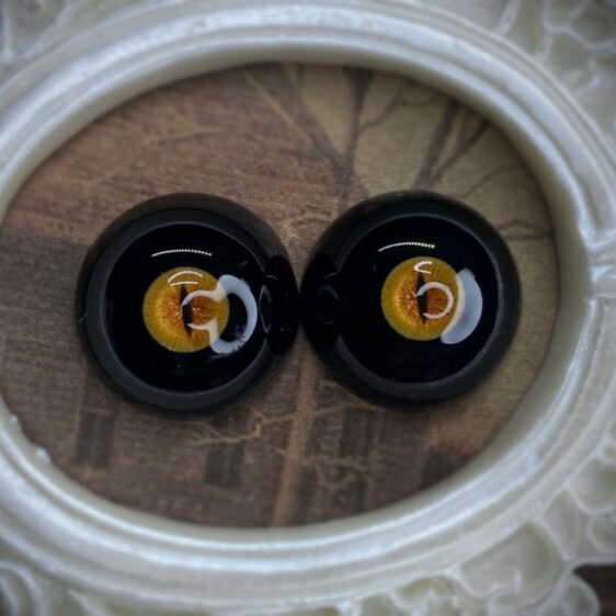 Black Sclera Cat Iris BJD Eyes – Handmade Realistic Eyes for 1/3 1/4 1/6 Dolls - Image 2