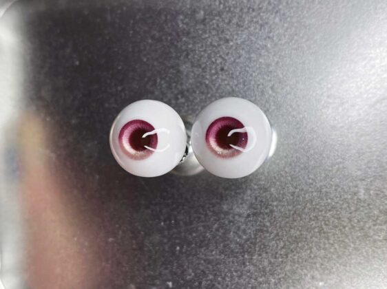 Handmade Purple Sclera BJD Doll Eyes – Custom Sizes 10-24mm - Image 3