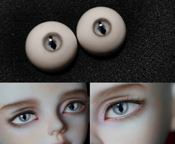Realistic Blue Resin BJD Eyes – Small & Normal Iris, 8–22mm for Dolls - Image 7