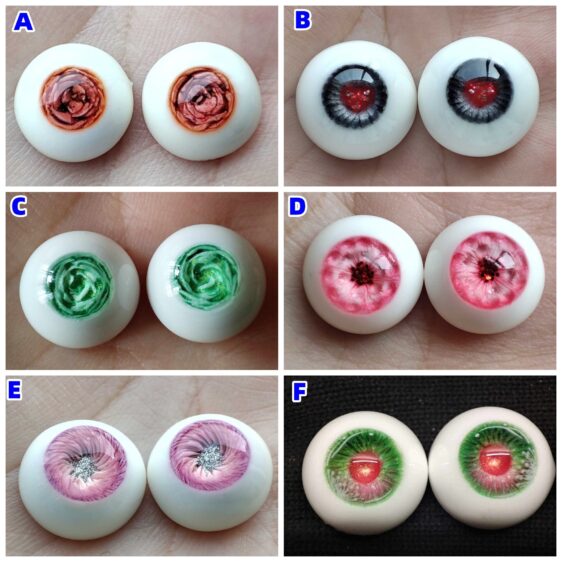 Resin BJD Doll Eyes for 1/3, 1/4, 1/6 Dolls – Small & Normal Iris, 8–22mm - Image 3