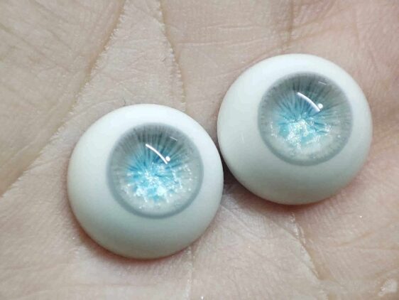 Realistic BJD Doll Eyes – Small Iris Orange Safety Eyes - Image 7