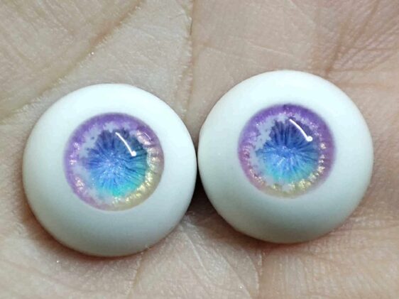 Realistic BJD Doll Eyes – Small Iris Orange Safety Eyes - Image 9