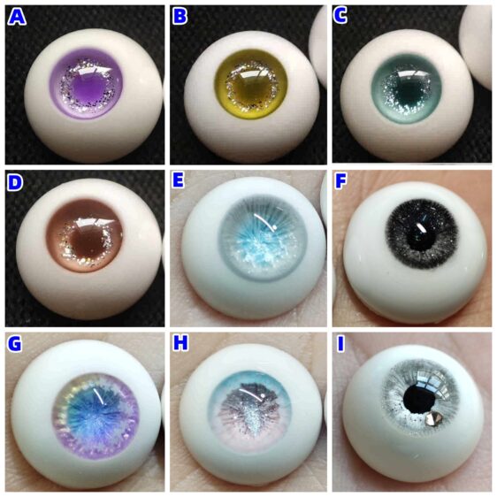 Realistic Resin BJD Doll Eyes – Small & Normal Iris, 8–24mm for 1/3, 1/4, 1/6 Dolls - Image 2