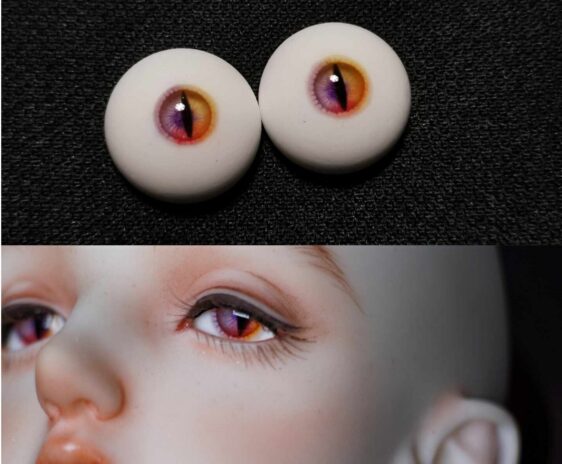 Realistic Blue Resin BJD Eyes – Small & Normal Iris, 8–22mm for Dolls - Image 9