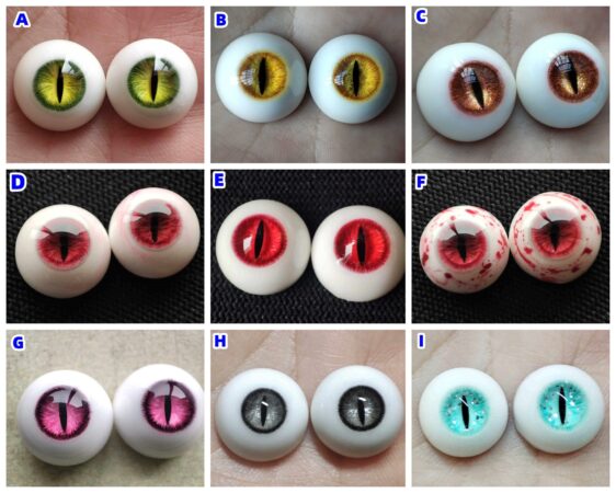 Realistic BJD Resin Eyes – Custom Safety Doll Eyes (8–22mm) - Image 3