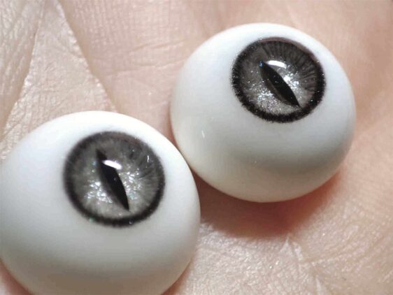 Orange Resin BJD Eyes – Small & Normal Iris, 8–22mm for SD & BJD Dolls - Image 2