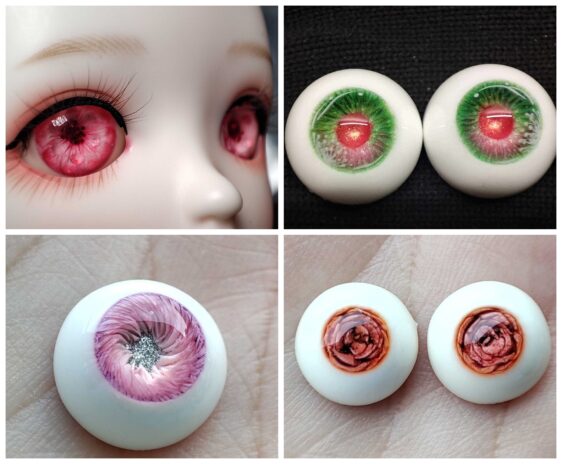 Resin BJD Doll Eyes for 1/3, 1/4, 1/6 Dolls – Small & Normal Iris, 8–22mm - Image 2