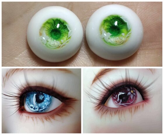 Resin BJD Doll Eyes for 1/3, 1/4, 1/6 Dolls – Fits YoSD, MSD, Minifee, SD13, SD17 - Image 2