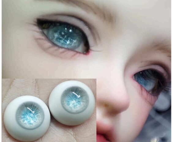Realistic Resin BJD Doll Eyes – Small & Normal Iris, 8–24mm for 1/3, 1/4, 1/6 Dolls