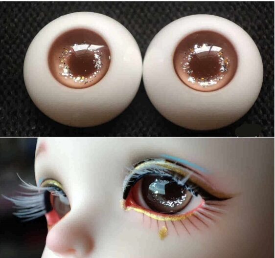 Realistic Resin BJD Doll Eyes – Small & Normal Iris, 8–24mm for 1/3, 1/4, 1/6 Dolls - Image 3