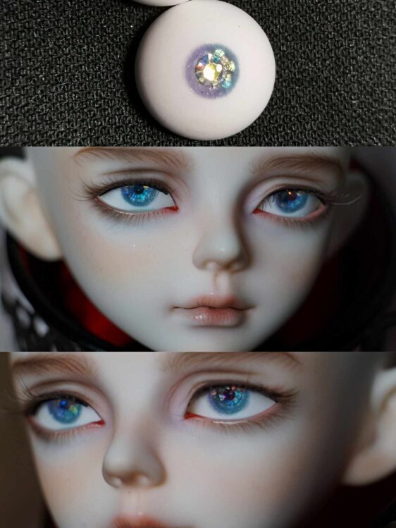 BJD Diamond Resin Eyes – Small/Normal Iris (8–24mm) - Image 2