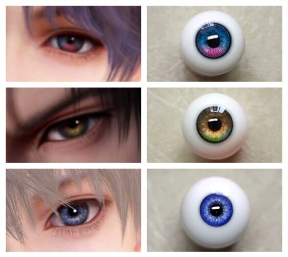 12 Colors BJD Doll Eyes – Resin, Small/Normal Iris (8–20mm) - Image 8
