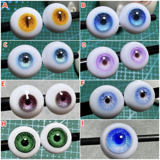 Realistic Resin BJD Doll Eyes – Small & Normal Iris, 8–24mm for 1/3, 1/4, 1/6 Dolls - Image 3