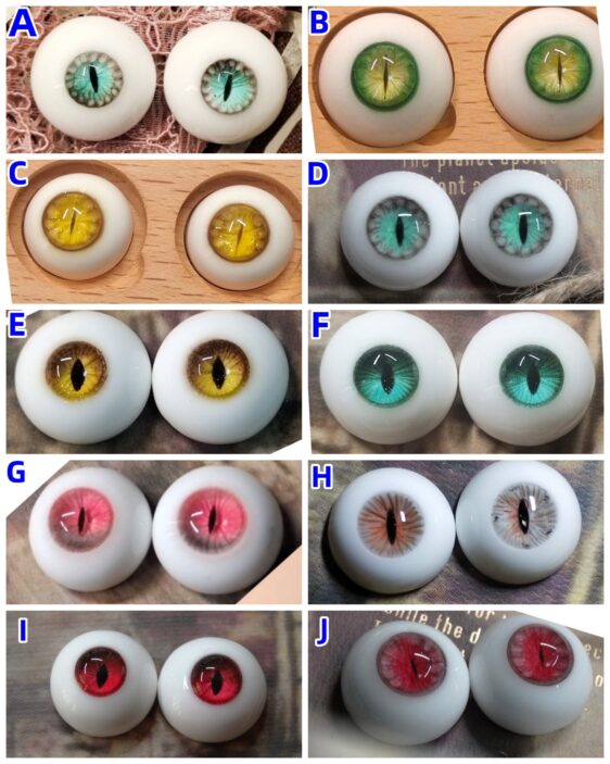 Resin BJD Doll Eyes – Small & Normal Iris, 8–20mm for 1/3 1/4 1/6 Dolls - Image 7