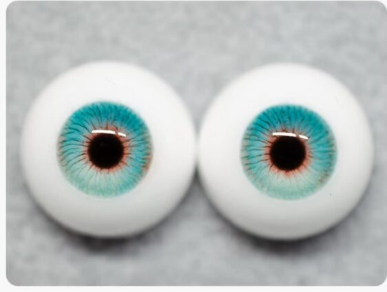 Turquoise BJD Doll Eyes – Realistic Handmade Eyes for 1/3 1/4 1/6 Dolls - Image 2