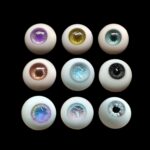 Realistic BJD Doll Eyes – Small Iris Orange Safety Eyes