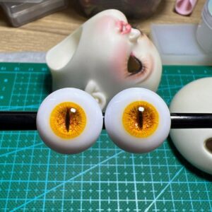 8-Color Realistic BJD Resin Eyes – Small & Normal Iris, 8–20mm
