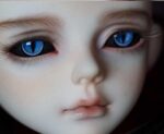 Realistic Blue Resin BJD Eyes – Small & Normal Iris, 8–22mm for Dolls