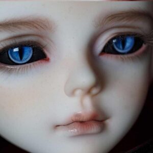 Realistic Blue Resin BJD Eyes – Small & Normal Iris, 8–22mm for Dolls