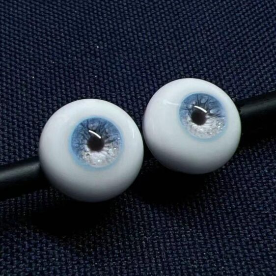Blue Shining Iris BJD Doll Eyes – Realistic Resin Eyes (8mm–24mm) for 1/3 1/4 1/6 Dolls - Image 3