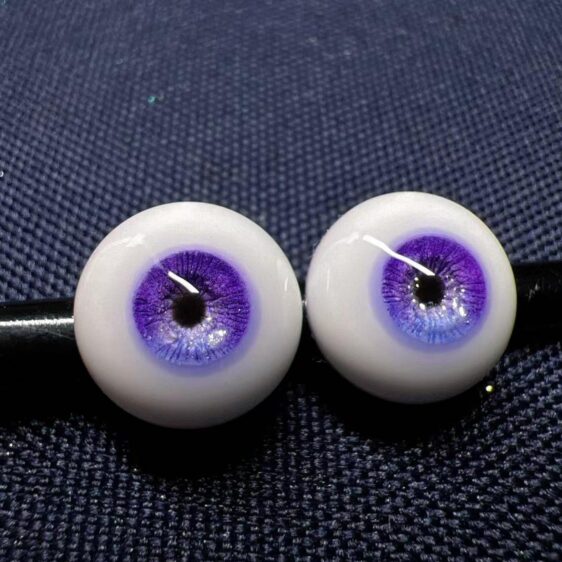 Gradient Purple BJD Eyes | Realistic Handmade Resin Doll Eyes - Image 2