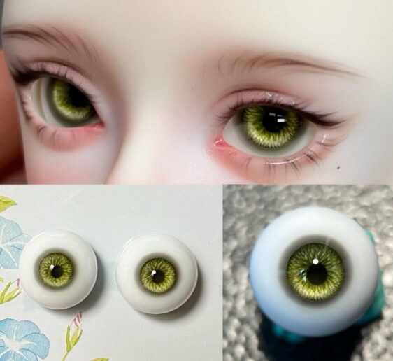 Turquoise BJD Resin Eyes – Realistic Handmade Eyes for 1/3 1/4 1/6 Dolls (8mm–24mm) - Image 7