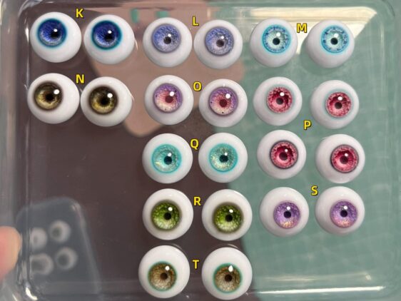 Turquoise BJD Resin Eyes – Realistic Handmade Eyes for 1/3 1/4 1/6 Dolls (8mm–24mm) - Image 2