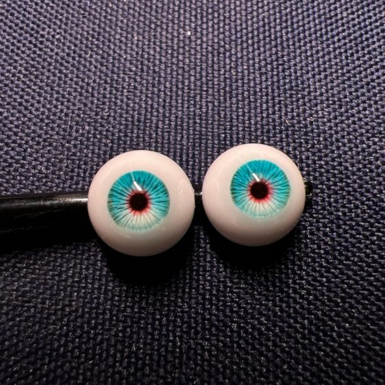 Turquoise BJD Doll Eyes – Realistic Handmade Eyes for 1/3 1/4 1/6 Dolls - Image 5