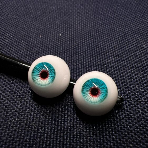 Turquoise BJD Doll Eyes – Realistic Handmade Eyes for 1/3 1/4 1/6 Dolls - Image 6
