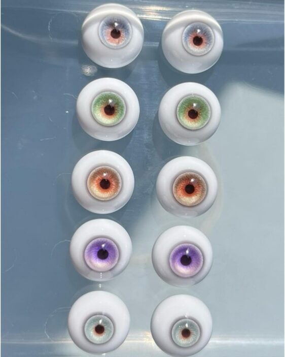 Turquoise BJD Doll Eyes 8–24mm | Realistic Handmade Resin Eyes for 1/3 1/4 1/6 - Image 6