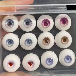 Realistic Resin BJD Doll Eyes – Small & Normal Iris, 8–22mm