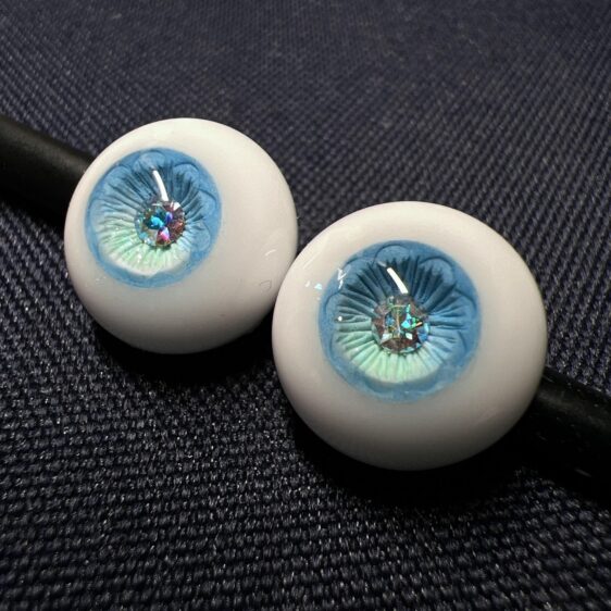1/6 1/4 1/3 BJD Doll Eyes | 10-24mm Blue Green Iris Toy Eyes Handmade