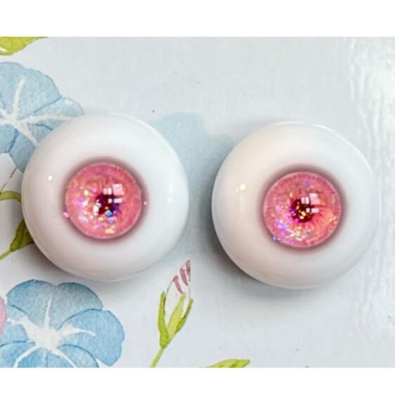 Sparkling Purple & Pink Resin BJD Doll Eyes | Safe & Customizable (8mm–24mm) - Image 4
