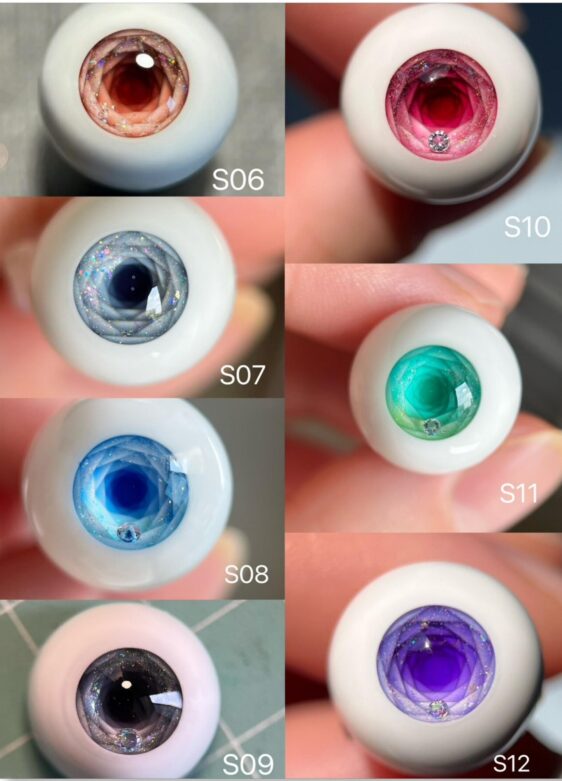 Turquoise BJD Doll Eyes – Realistic Resin Eyes for 1/3 1/4 1/6 Dolls (8mm–24mm) - Image 2
