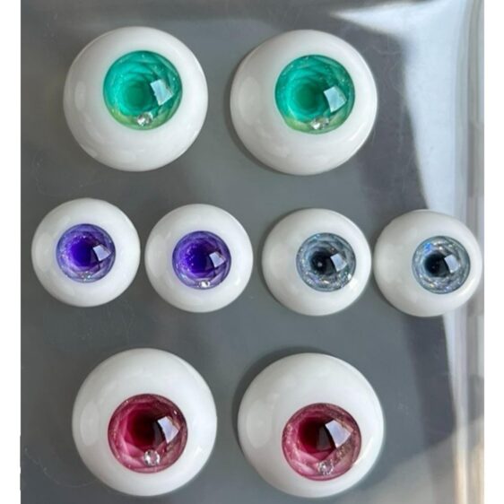 Turquoise BJD Doll Eyes – Realistic Resin Eyes for 1/3 1/4 1/6 Dolls (8mm–24mm)