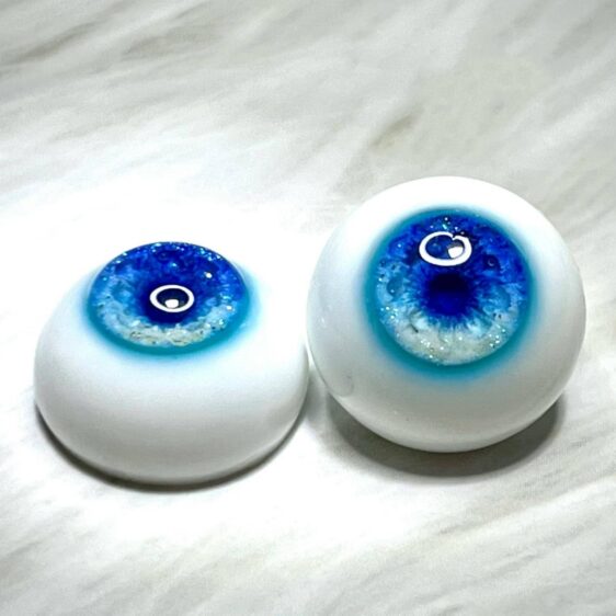 Blinking BJD Doll Eyes Pair – Custom Sizes 8mm to 22mm - Image 2