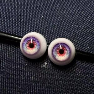 Turquoise Blinking Resin BJD Doll Eyes – Realistic Handmade Eyes for 1/3 1/4 1/6 娃娃