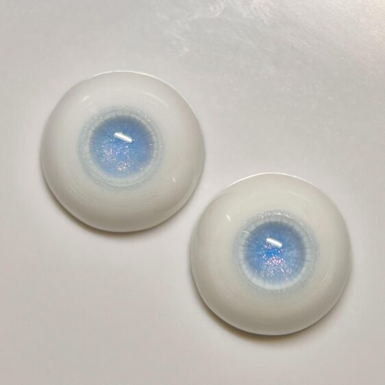 Custom Size BJD Glitter Resin Eyes | Ball Jointed Doll Eyes 8mm–24mm - Image 2