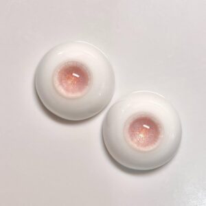 粉红色闪光BJD树脂眼睛 -  8mm至24mm 1/3, 1/4 & 1/6 娃娃