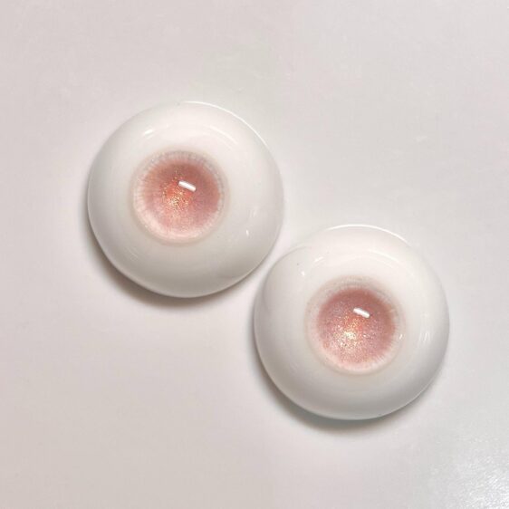 Pink Glitter BJD Resin Eyes – 8mm to 24mm for 1/3, 1/4 & 1/6 Dolls