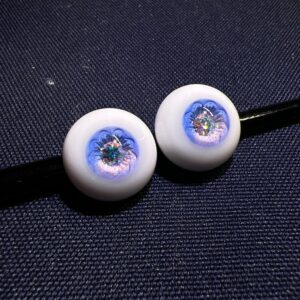 Blue & Purple Iris BJD Doll Eyes | Custom 10mm–24mm for 1/6, 1/4, 1/3 Mga manika
