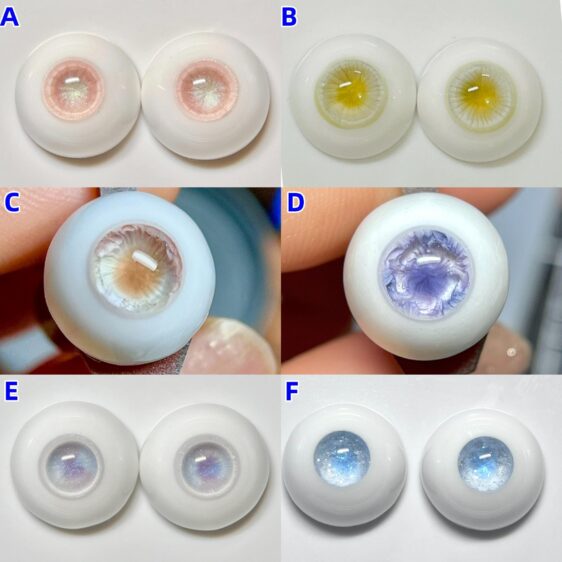 Light Color BJD Eyes | Custom Hand-Painted Resin Doll Eyes 10–20mm for 1/3 1/4 1/6 Dolls - Image 4