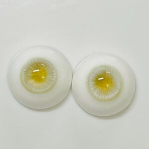 Yellow BJD Doll Eyes – Light Color Series Custom Resin Eyes for 1/3 1/4 1/6 Dolls (10mm–24mm)