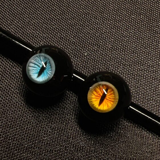 Black Sclera Cat Pupil Eyes | Horror Style BJD Resin Eyes | 8–24mm for 1/3 1/4 1/6 Dolls - Image 4