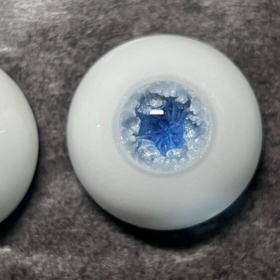Custom Hand-Painted Blue BJD Doll Eyes | Safety Resin Eyes for 1/3, 1/4, 1/6 Dolls - Image 2