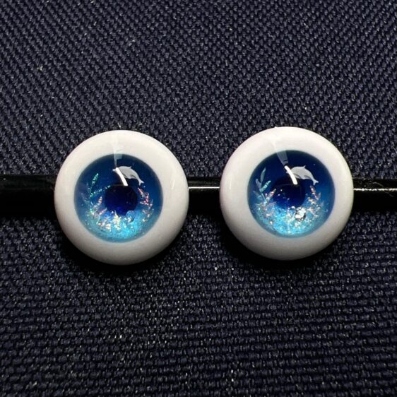 Blue Iris BJD Doll Eyes | 10–24mm Handmade Resin Eyes for 1/3 1/4 1/6 Dolls - Image 2