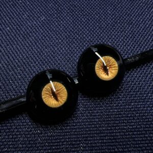 Golden Beast Resin Eyes for BJD Dolls – Realistic Custom Look