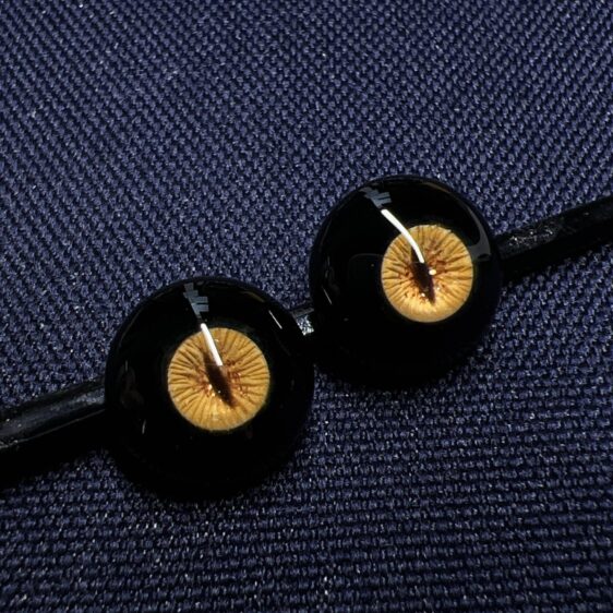 Golden Beast Resin Eyes for BJD Dolls – Realistic Custom Look